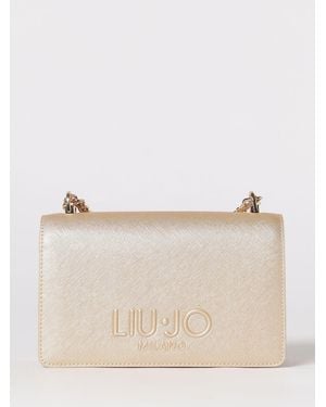 Liu Jo Saffiano Faux Leather Bag - Natural