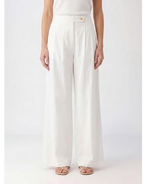 Semicouture Cotton Poplin Trousers - White