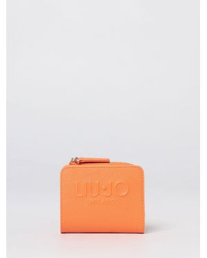 Liu Jo Caliwen Saffiano Faux Leather Wallet - Orange