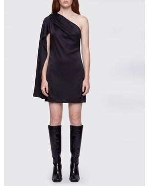 Stella McCartney Asymmetric One-Shoulder Crêpe Mini Dress For Ceremonies - Blue