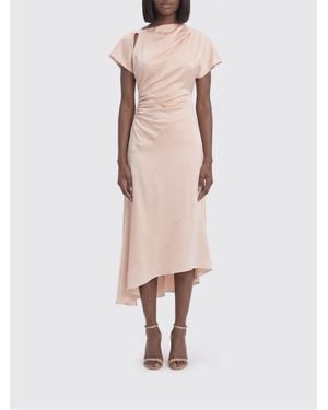 Victoria Beckham Jersey Asymmetric Dress - Natural