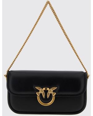 Pinko Small Love Bag Box Nappa Leather Shoulder Bag - White