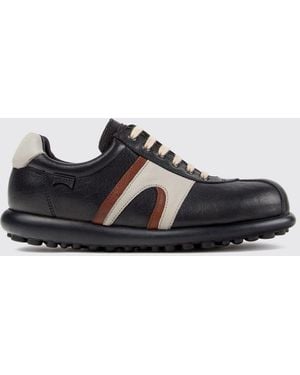 Camper Low-Top-Sneaker Pelotas Aus Kalbsleder Mit Kontrastierendem Logo - Schwarz