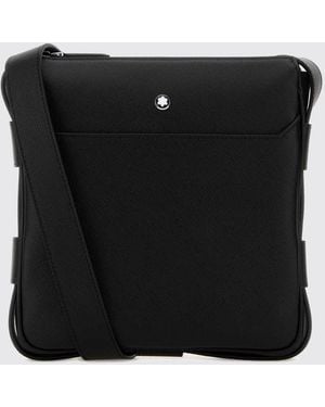 Montblanc Saffiano Leather Messenger Bag - Black