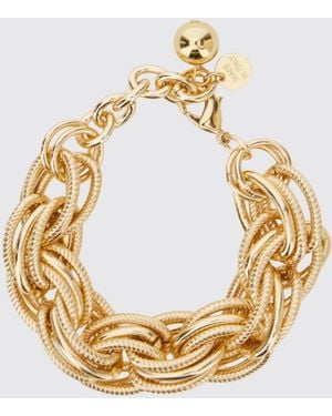 Semicouture Allie Armband Aus Goldfarbenem Metall Mit Achatstein-Detail - Mettallic