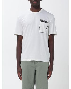 Blauer Printed Cotton T-Shirt - White