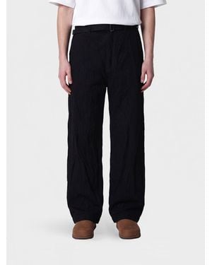 Studio Nicholson Wide-Leg Denim Jeans With Adjustable Waist - Black