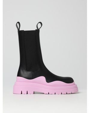 Bottega Veneta Tire Chelsea Boot - Black