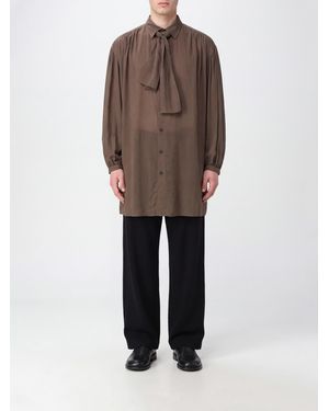 Yohji Yamamoto Long-Sleeved Shirt - Brown