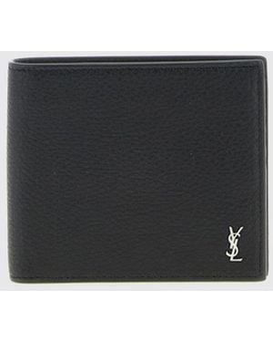 Saint Laurent Tiny Cassandre East/West Wallet - White