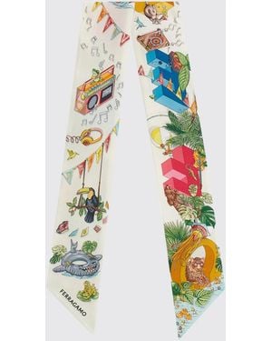 Ferragamo Sciarpa Donna - Bianco