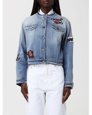 KARL LAGERFELD Embroidered Jacket - Blue