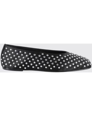 Magda Butrym Embellished Slip-On Flats - White