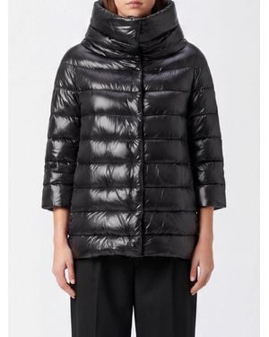 Herno Aminta Water-Repellent Quilted Nylon Down Jacket With Goose Down Padding - Black