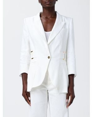 Elisabetta Franchi Single-Breasted Blazer - White