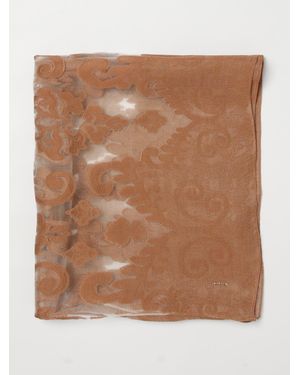Twinset Inlaid Lace Stole - Brown