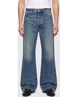 GALLERY DEPT. Vaqueros Acampanados De Talle Medio En Denim De Algodón De Con Diseño De 5 Bolsillos - Azul