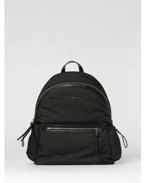 Emporio Armani Rucksack Aus Nylon - Schwarz