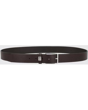 BOSS Pin-Buckle Leather Belt - White