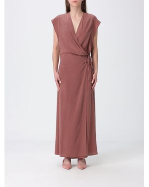 Alysi Silk Wrap Dress - Red