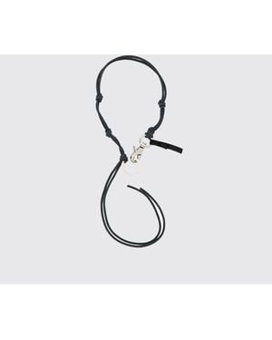 Our Legacy Ladon Leather Keychain - Black