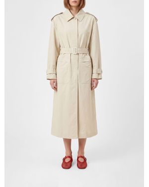 Maison Kitsuné Maison KitsunÉ Cotton Trench Coat - Natural