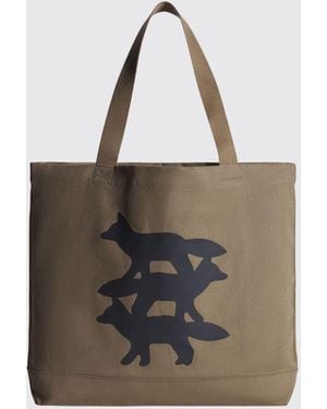 Maison Kitsuné Sac Porté Épaule Femme - Marron