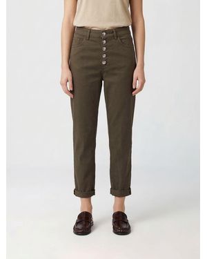 Dondup Koons Cropped Fit Denim Jeans - Natural