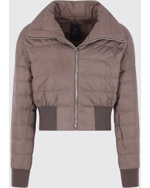 RICK OWENS MONCLER Quilted Nylon Down Jacket Rick Owens X Moncler - Brown