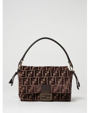 Fendi Mama Baguette Media Ff - Metallizzato