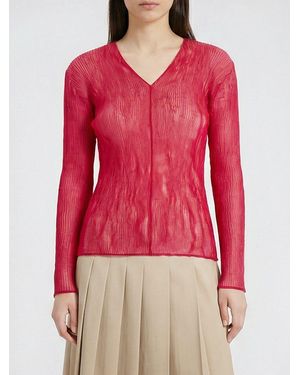 Issey Miyake Jersey Top - Red