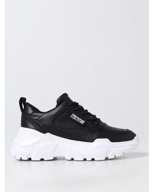 Versace Jeans Couture Trainers In Leather - White