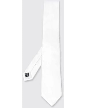 Giorgio Armani Silk Tie - White