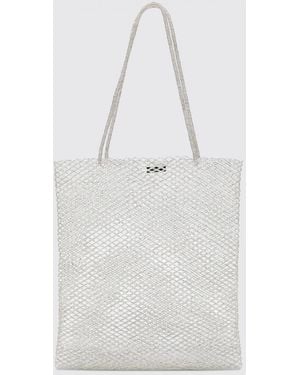 Cordera Perlen-Netztasche - Weiß
