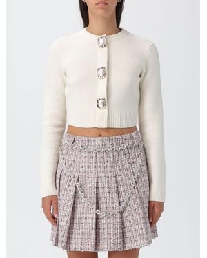 Self-Portrait Strickjacke Damen - Grau