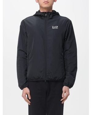 EA7 Technical Fabric Hooded Jacket - Blue