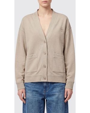Isabel Marant Relaxed-Fit Cardigan Mit V-Ausschnitt Von Aus Baumwollmischung - Natur