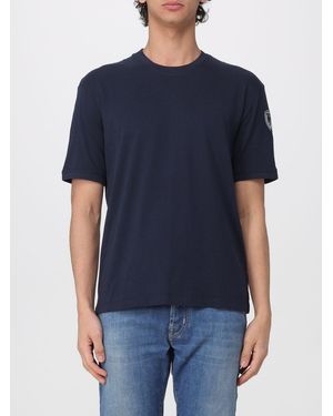 Blauer Cotton T-Shirt With Logo - Blue