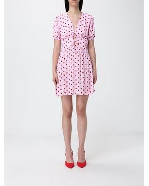 Mar De Margaritas Printed Viscose Mini Dress - Pink