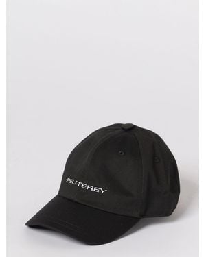 Peuterey Chapeau En Coton Avec Logo Brodé - Noir