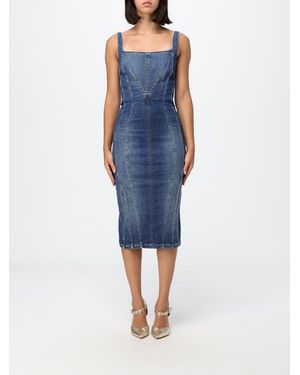 Elisabetta Franchi Midi Sheath Dress - Blue
