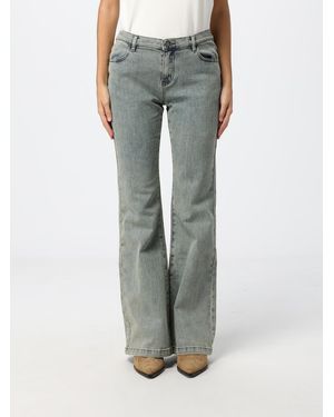 ELEH Mid-Rise Slim Fit Bootcut Denim Jeans - Grey