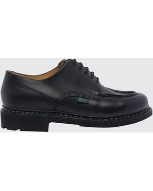 Paraboot Chambord Smooth Calf Leather Derby Shoes With Round Toe - White
