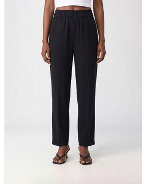 Tela Slim Fit Virgin Wool-Blend Skinny Pants With Elastic Waist - Blue