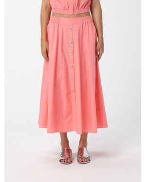 Twinset Falda De Algodón - Rosa