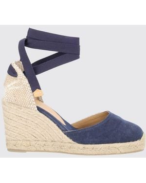 Castañer Carina Cotton Canvas Espadrilles - Blue