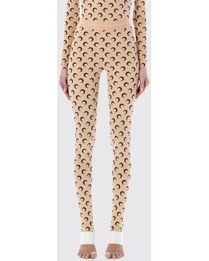 Marine Serre Printed Stretch Jersey Leggings - White