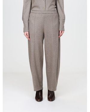 Liviana Conti Joseph Baggy Cashmere-Blend Trousers With Elastic Waist - Grey