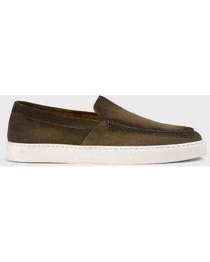 Doucal's Suede Loafers - White