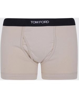 Tom Ford Stretch-Cotton Boxer Briefs With Logo Waistband - Pink